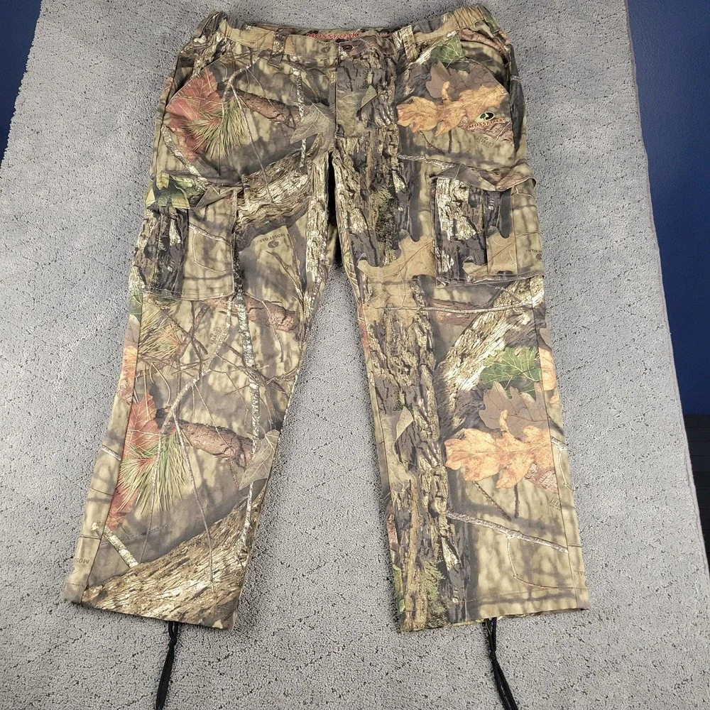Mossy Oak Pants Mens 2XL Camo Breakup Country Straight Leg Hunting Outdoors